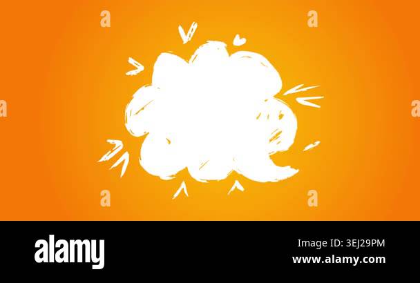 Graffiti speech bubble animation. Abstract modern Messaging sign street ...