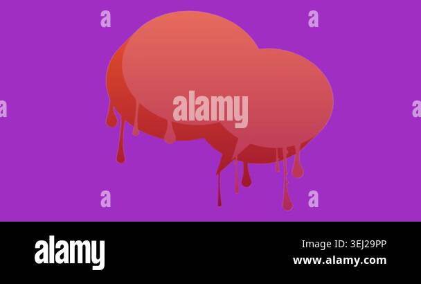 Graffiti speech bubble animation. Abstract modern Messaging sign street ...