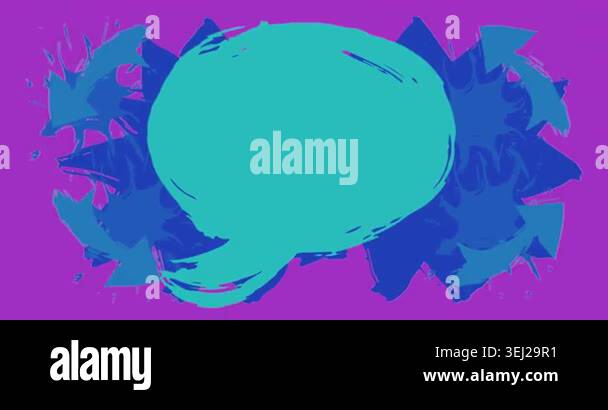 Graffiti speech bubble animation. Abstract modern Messaging sign street ...