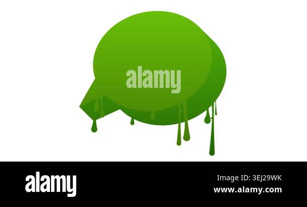 Graffiti speech bubble animation. Abstract modern Messaging sign street ...