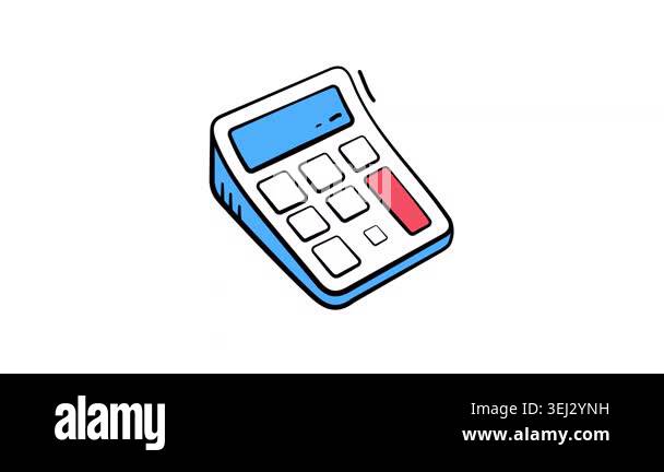 Get this creatively crafted amazing doodle animated icon of calculator ...