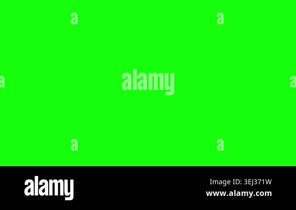 Simple checkmark and cross symbols on green screen for choices ...