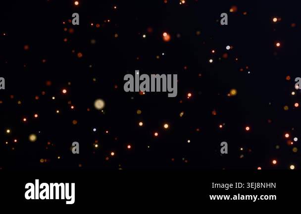 Blur particles circle rotate on color background. Glittering Particles ...