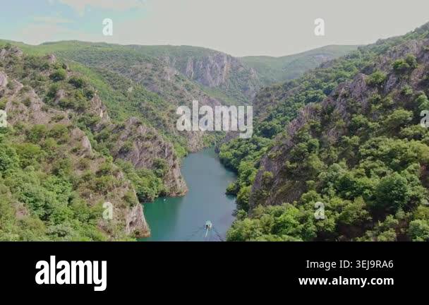 Aerial View of Canyon Matka: Nature's Reserve near Skopje, North ...