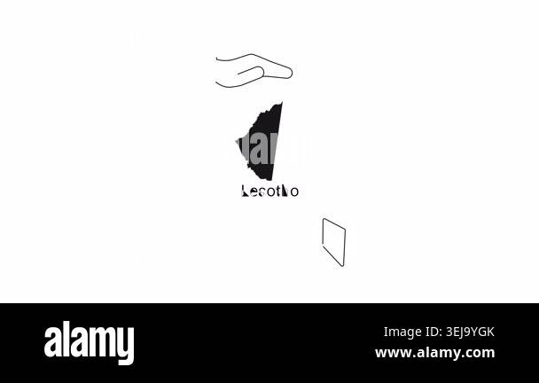 A minimalist, abstract illustration featuring two open hands, one above ...