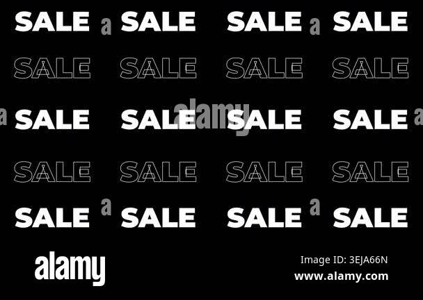 Dynamic animated 'SALE' text on a sleek black background, perfect for ...