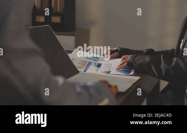 man working at desk in office Stock Video Footage - Alamy