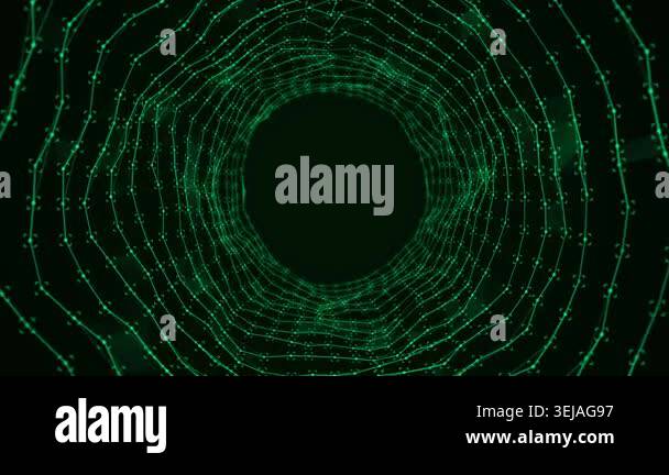 Network Points Green Video Animated Background Stock Video Footage - Alamy