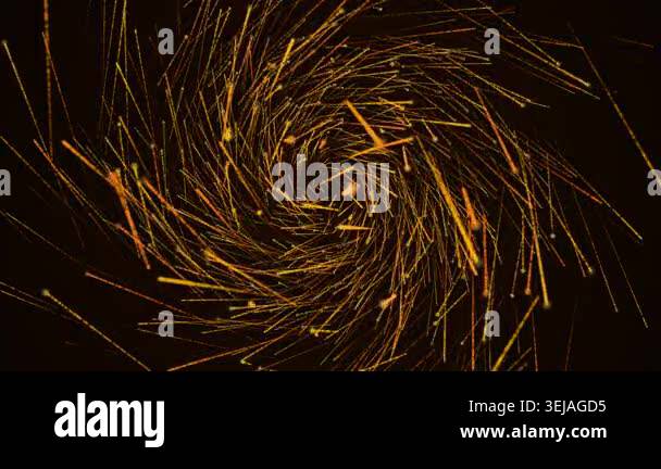Golden Particle Light Flow, Gold Particle Stripes Video Background ...