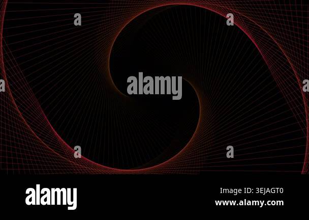 Abstract red and black background featuring a dark digital fractal ...