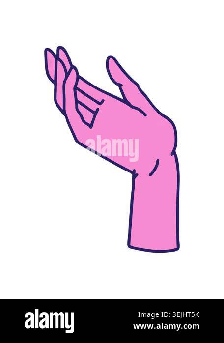 shivering motion animation of open hand Stock Video Footage - Alamy