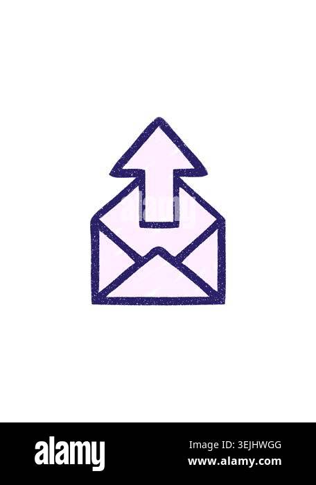 radioactive glowing animation of email symbol Stock Video Footage - Alamy