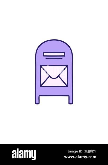 splitting effect animation of mail box Stock Video Footage - Alamy