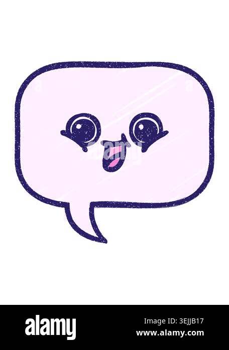 bob and pause animation of speaking Bubble Chalk Drawing Stock Video ...