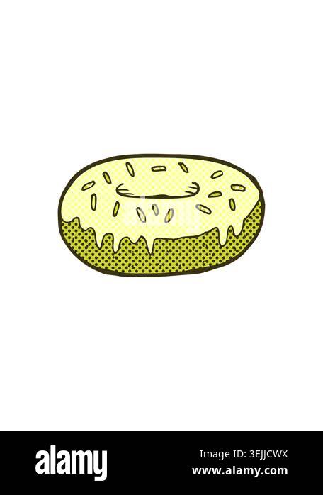 changing color animation of cartoon donut illustration Stock Video ...