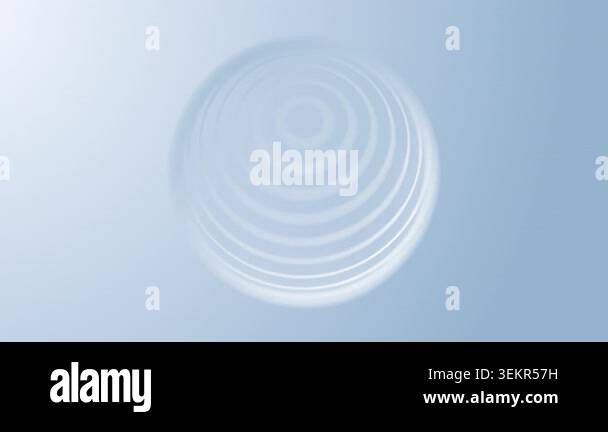 Soft Minimal White Ripple Sphere with Blurred Concentric Wave Rings ...