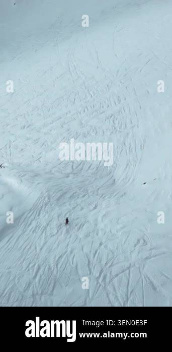 Aerial Wind Sculpted Ridge Deep Blue Shadows, Sharp Cornices And Steep ...