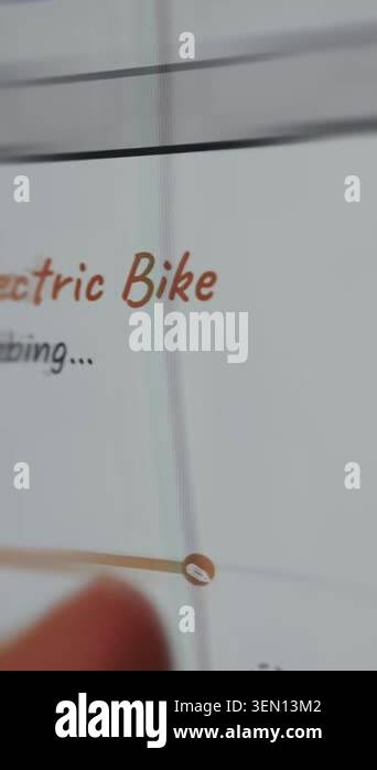 Goal0tracking interface for a savings for an electric bike Stock Video ...