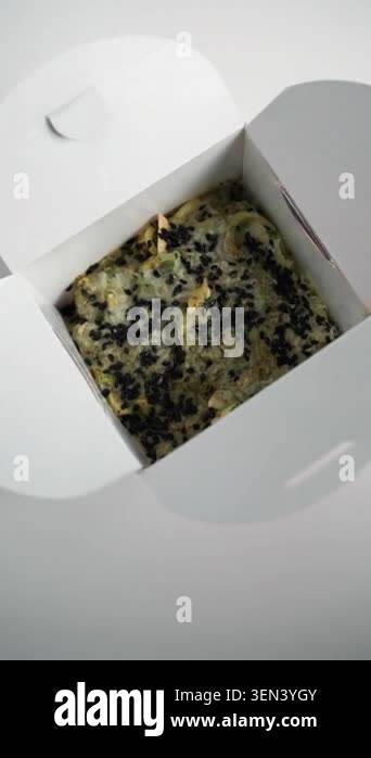 Delicious Korean tteok, a traditional glutinous rice cake with nuts and ...
