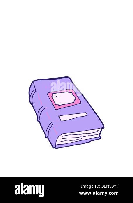 rise and float animation of cartoon old book Stock Video Footage - Alamy