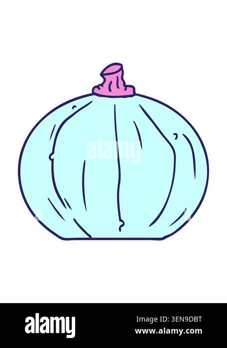 jiggle and pause animation of hand drawn cartoon doodle of a pumpkin ...