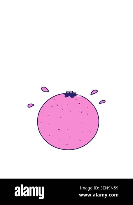 rise and float animation of a cartoon orange Stock Video Footage - Alamy