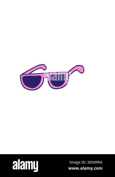 horizontally vibrating animation of hand drawn doodle style cartoon ...