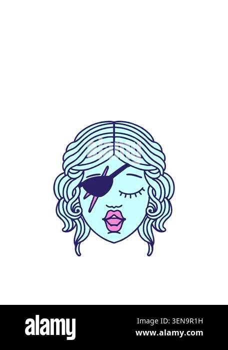 jumping motion animation of Retro Tattoo Style human rogue character ...