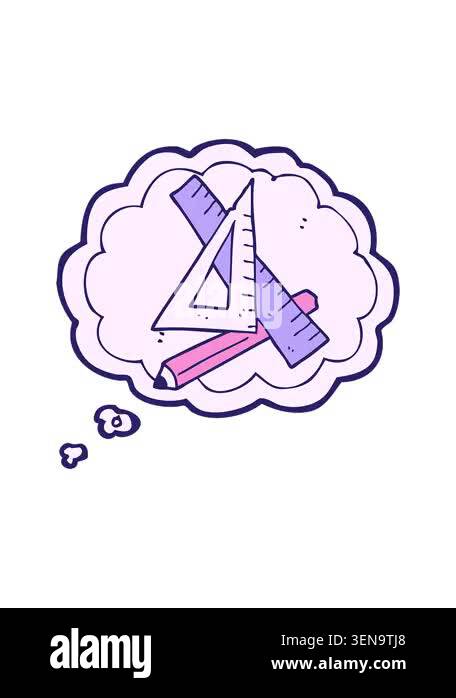 pixelize effect animation of freehand drawn thought bubble cartoon ...