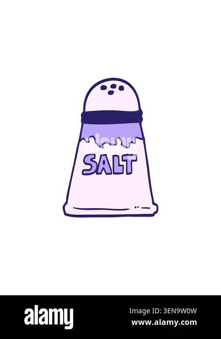 starburst effect animation of hand drawn doodle style cartoon salt ...