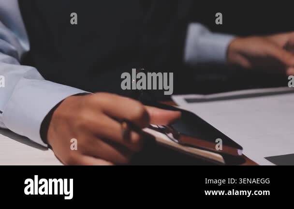 businessman hand writing on a notebook Stock Video Footage - Alamy
