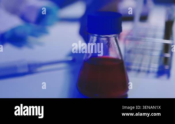 medical equipment, laboratory glassware Stock Video Footage - Alamy