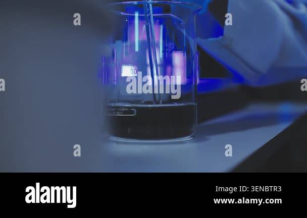 chemical laboratory test tubes Stock Video Footage - Alamy