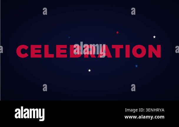 Celebration Typography Reveal Animation with Mask Transition, Spark ...