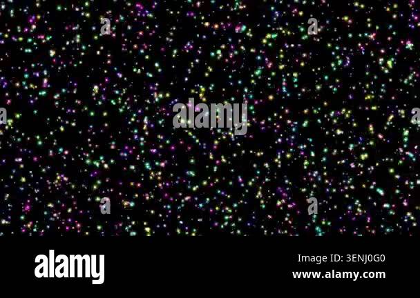 Animated thanks for watching text formed by colorful glowing particles ...