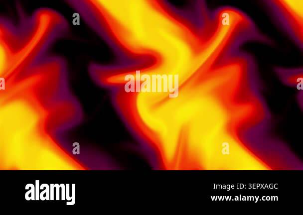 Orange Yellow Red Holographic Liquid Motion Background, Smooth Flowing ...