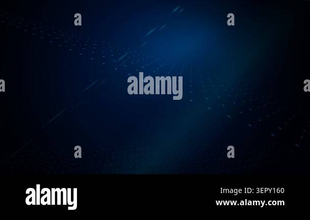 A dark blue abstract background featuring subtle glowing light streaks ...