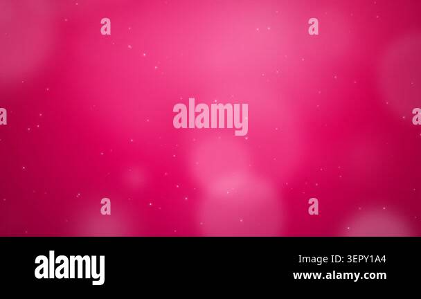 A vibrant pink abstract background featuring soft bokeh light circles ...