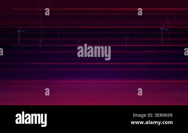 Abstract Digital Data Stream with Binary Code and Glitch Effects on ...