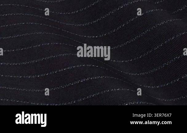 Italian Midnight Blue Pinstripe Wool Fabric rolling in corporate waves ...