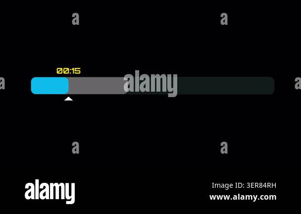 Progress bar interface showing time measurement and data loading on ...