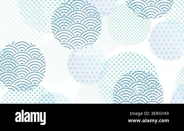 Traditional Japanese Pattern Circles 4K Stock Video Footage - Alamy