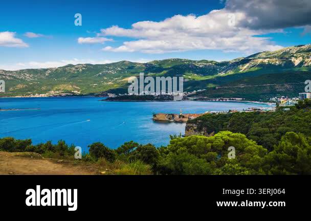 Curated visual reference: Top View Of Resort Seaside Town Of Budva With Various Photo Inspiration