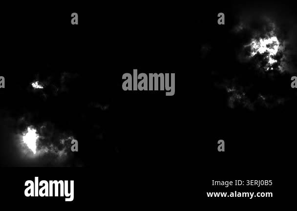 Dynamic abstract transition. Two white blobs moving toward each other ...
