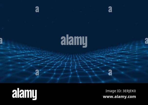 abstract polygonal space background. connecting dots and lines ...