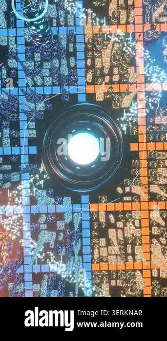 Conceptual 3D animation: High altitude rotating aerial map showcasing ...