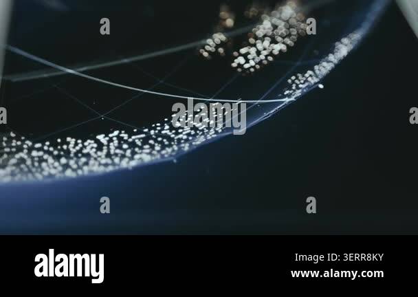 Digital global connectivity mesh across Earth Stock Video Footage - Alamy