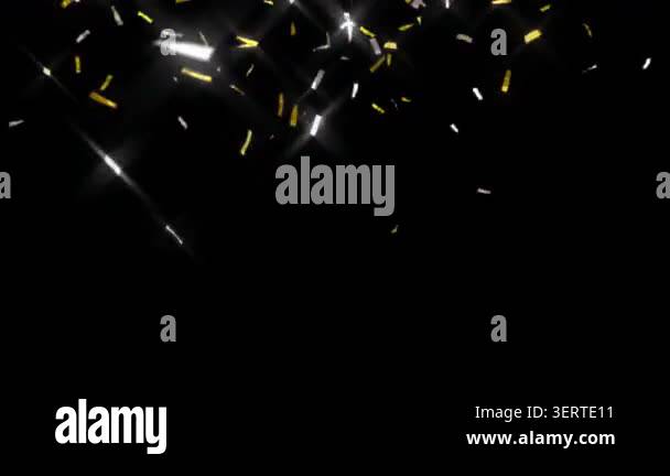 Birthday Celebration Sparkles Falling Animation with Festive Glitter ...