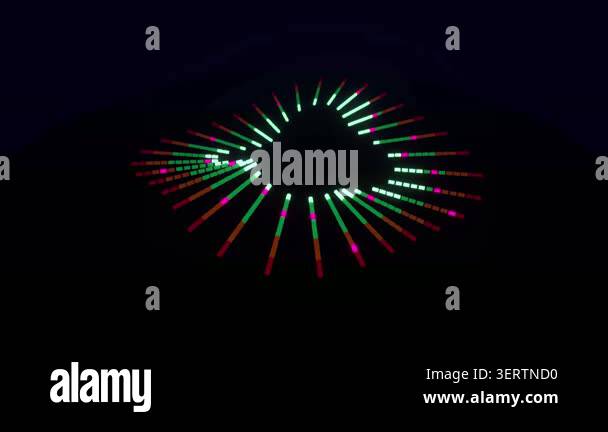 Futuristic Circular Data Visualization Loop Stock Video Footage - Alamy
