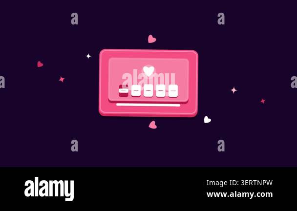 Customer feedback rating system with heart icon animation Stock Video ...